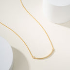 Reversible Smile Pendant Necklace with Full Gemstones – Two-Way Wear