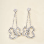 Full Gemstone Double Gourd Earrings–Lucky Gourd Studs