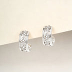 T-Shape Gourd Stud Earrings–Lucky Fortune & Double Blessings Charm