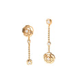 Asymmetric Camellia Earrings, Versatile Earrings for Work, Date & Daily Wear