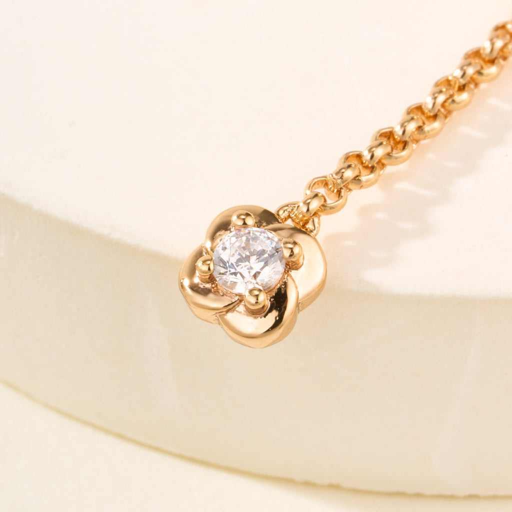 Asymmetric Camellia Earrings, Versatile Earrings for Work, Date & Daily Wear
