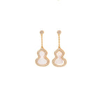 emstone Gourd Stud Earrings, Classic Lucky Gourd Earrings for Women