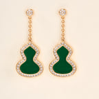 emstone Gourd Stud Earrings, Classic Lucky Gourd Earrings for Women