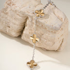 Five-Motif Four-Leaf Clover Bracelet – CNC Precision-Cut Lucky Charm
