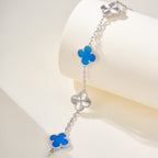 Five-Motif Four-Leaf Clover Bracelet – Lucky Charm for Everyday Wear