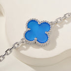 Five-Motif Four-Leaf Clover Bracelet – Lucky Charm for Everyday Wear