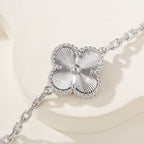 Five-Motif Four-Leaf Clover Bracelet – Lucky Charm for Everyday Wear