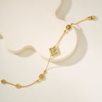 Small Size Amazonite Three-Motif Flower Bracelet Elegant Design