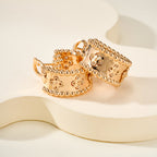 Playful Bead Earrings with Four-Leaf Clover & Gemstones–Lucky Charm
