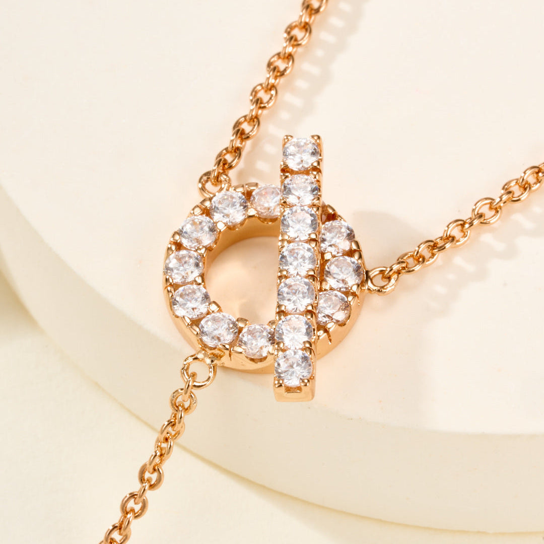 Y-Shape Necklace with Gemstones – Elegant Drop Pendant
