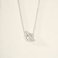 Minimalist Hcroisette Gemstone Necklace – Simple & Elegant