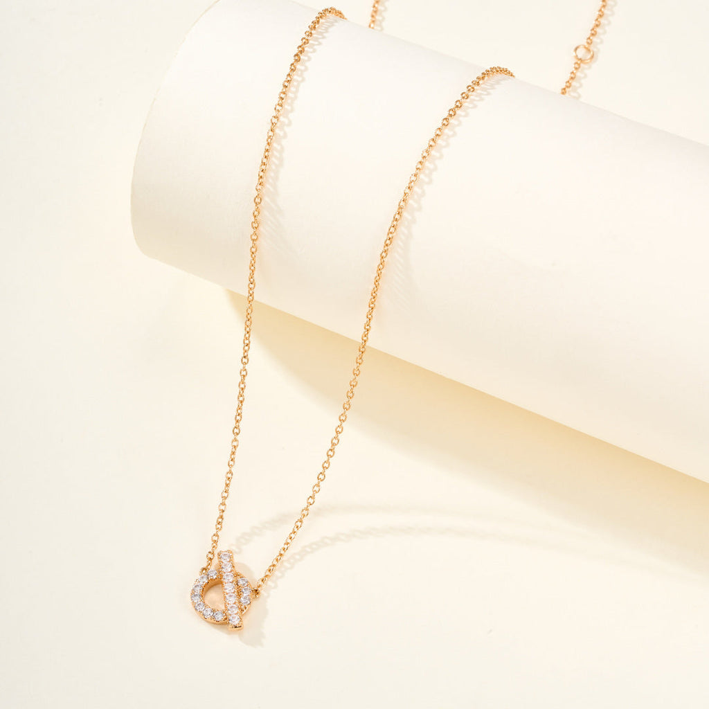 Minimalist Hcroisette Gemstone Necklace – Simple & Elegant