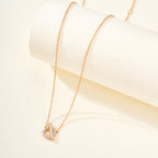 Minimalist Hcroisette Gemstone Necklace – Simple & Elegant