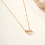 Minimalist Hcroisette Gemstone Necklace – Simple & Elegant