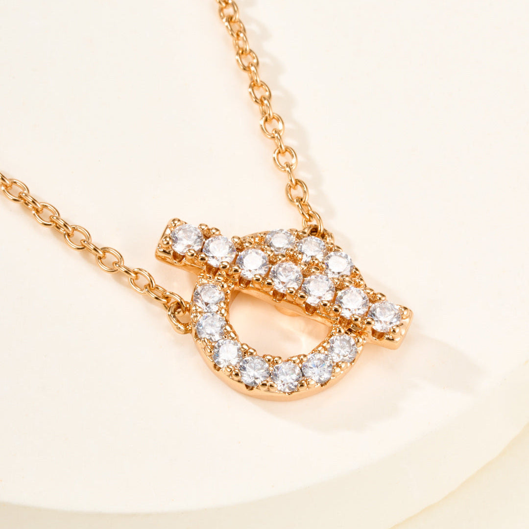 Minimalist Hcroisette Gemstone Necklace – Simple & Elegant