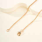 Minimalist Hcroisette Gemstone Necklace – Simple & Elegant