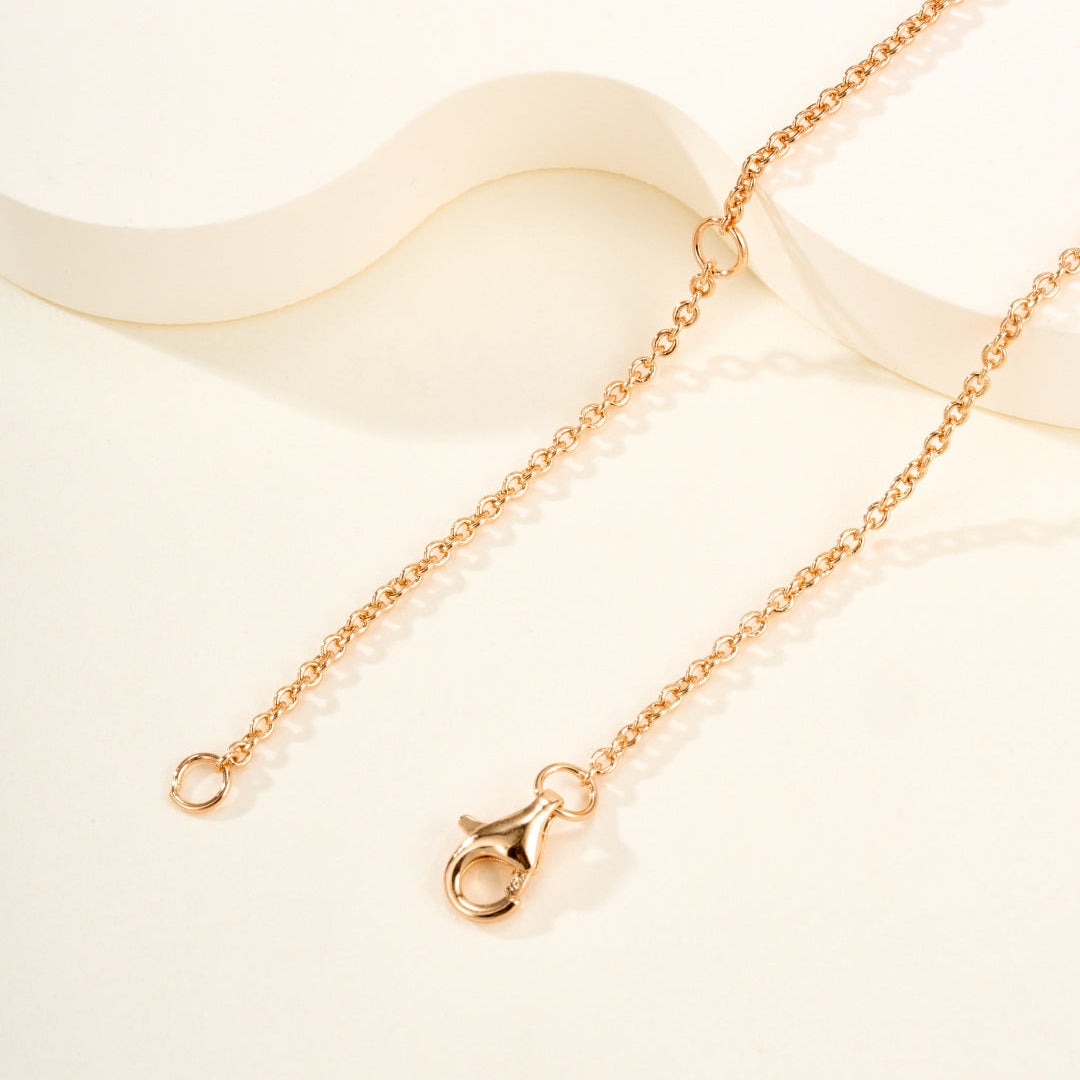 Minimalist Hcroisette Gemstone Necklace – Simple & Elegant