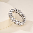 Rotatable Rivet Ring with Gemstones for Daily Wear & Gift