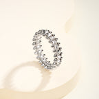 Rotatable Rivet Gemstones Ring, 3D Sculpted CNC Carved Ring for Daily Wear & Gifting