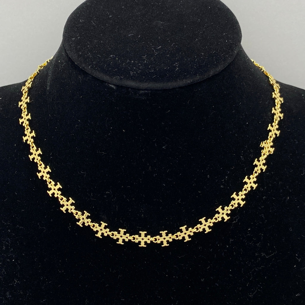 Interlocking T-Link Chain Necklace – Monogram Collar