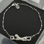 Crystal Pavé Panther Bracelet