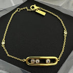 Moving Crystal Capsule Bracelet – Three-Slide Design