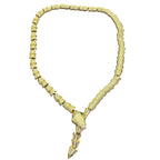 Luxury Snake Serpent Full Gemstones Necklace for Women