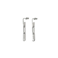Long Chain Drop Earrings–Stud with Hanging Chain