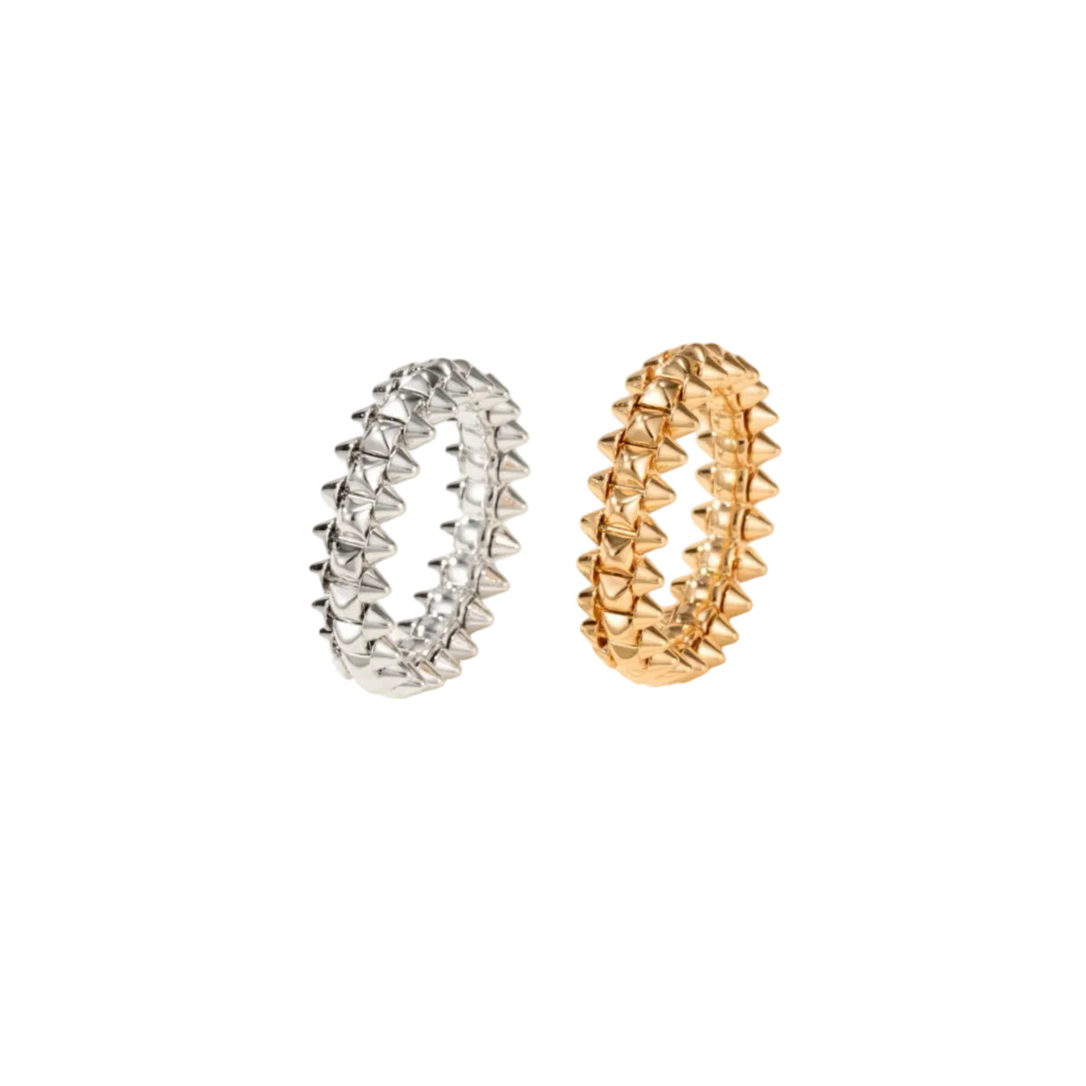 Rotatable Rivet Gemstones Ring, 3D Sculpted CNC Carved Ring for Daily Wear & Gifting