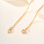 Lucky Gourd Charm Necklace – Single Gemstone Pendant, Elegant Hollow Design