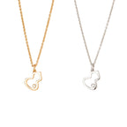 Lucky Gourd Charm Necklace – Single Gemstone Pendant, Elegant Hollow Design