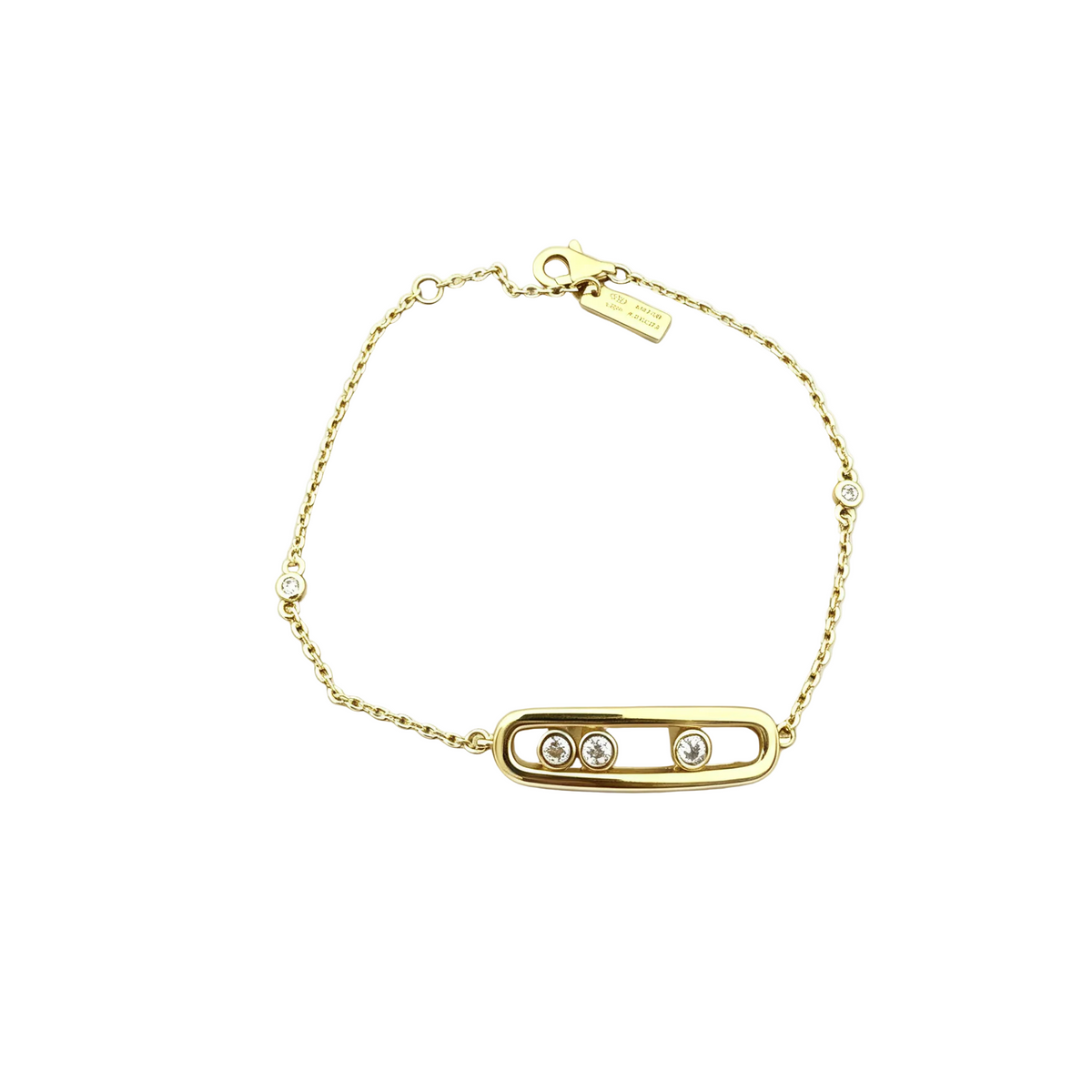 Moving Crystal Capsule Bracelet – Three-Slide Design