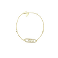 Pavé Moving Crystal Capsule Bracelet – Three-Slide Design