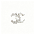 Lustrous Bead Number 5 Brooch – Crystal Starbursts and Flower