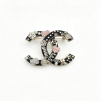 Charm Collage Interlocking C Brooch – Enamel and Mini Motifs