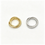 Interlocking Pavé Bands Ring – Twisted Trio