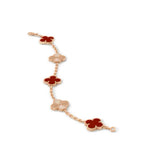Classic Small‑Size Four‑Leaf Clover Five‑Motif Bracelet For Women