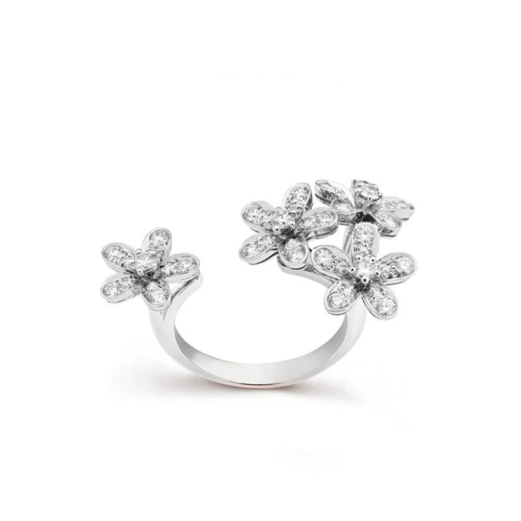 Between‑the‑Finger Knuckle Stone-set Ring