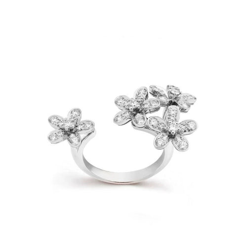 Between‑the‑Finger Knuckle Stone-set Ring
