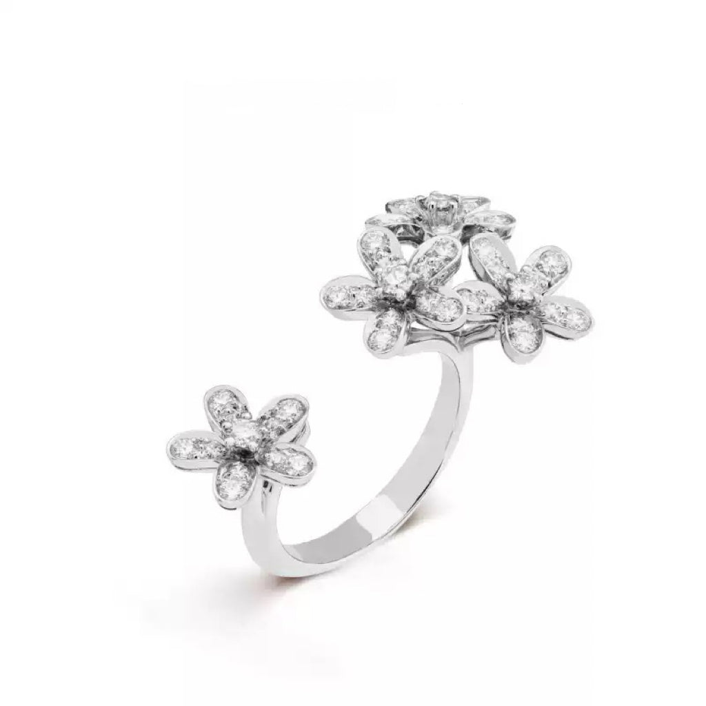 Between‑the‑Finger Knuckle Stone-set Ring