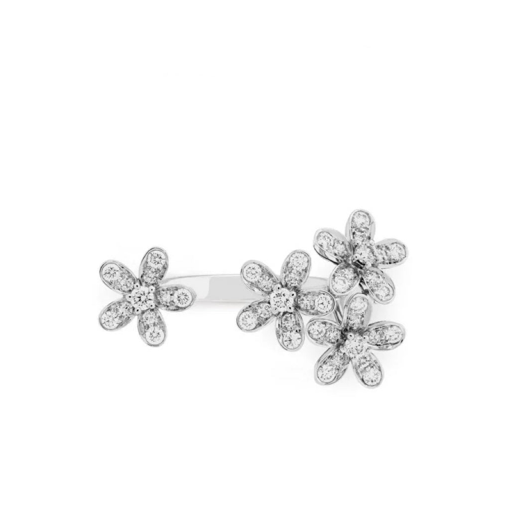 Between‑the‑Finger Knuckle Stone-set Ring
