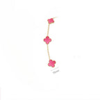 10Pcs Four Leaf Clover Long Necklace Dainty Lucky Pendant for Women