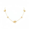 9-Flower Stone-set Necklace for Women