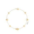 9-Flower Stone-set Necklace for Women