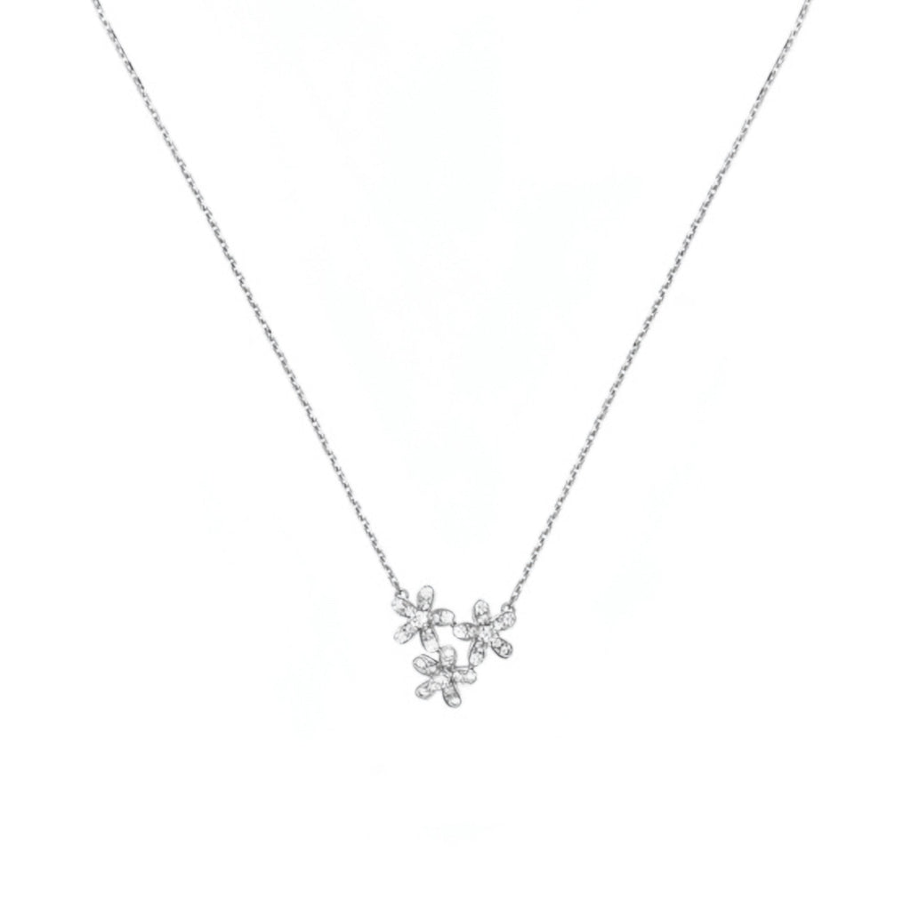 3-Flower Stone - set Necklace for Women