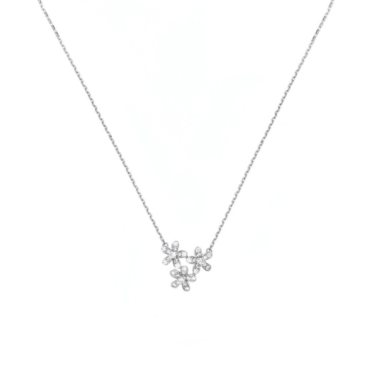 3-Flower Stone - set Necklace for Women