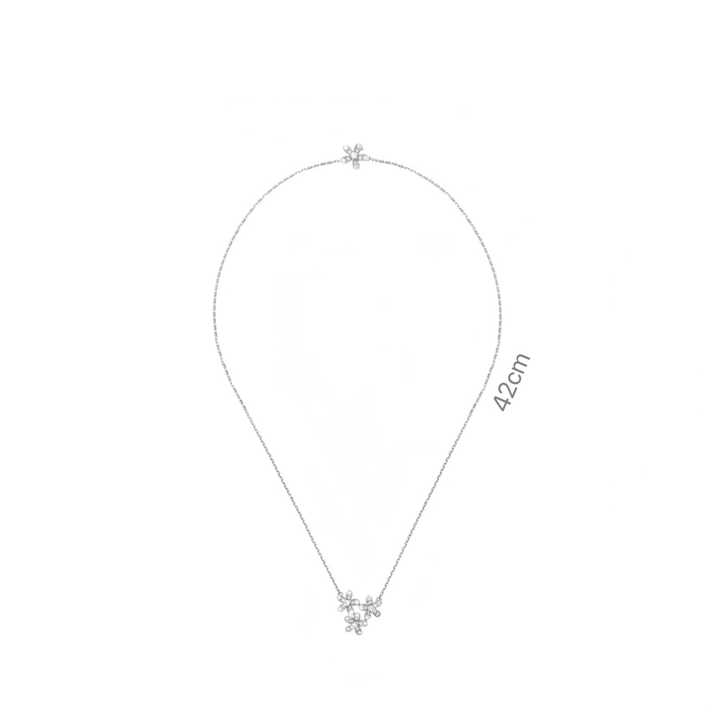 3-Flower Stone - set Necklace for Women