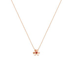 Mini‑Size Ruby Stone- set Necklace for Women