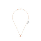 Mini‑Size Ruby Stone- set Necklace for Women