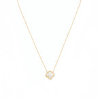 Mini‑Size Mother‑of‑Pearl Four‑Leaf Clover Necklace